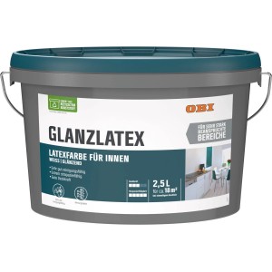 OBI Glanzlatex Weiß glänzend 2,5 l