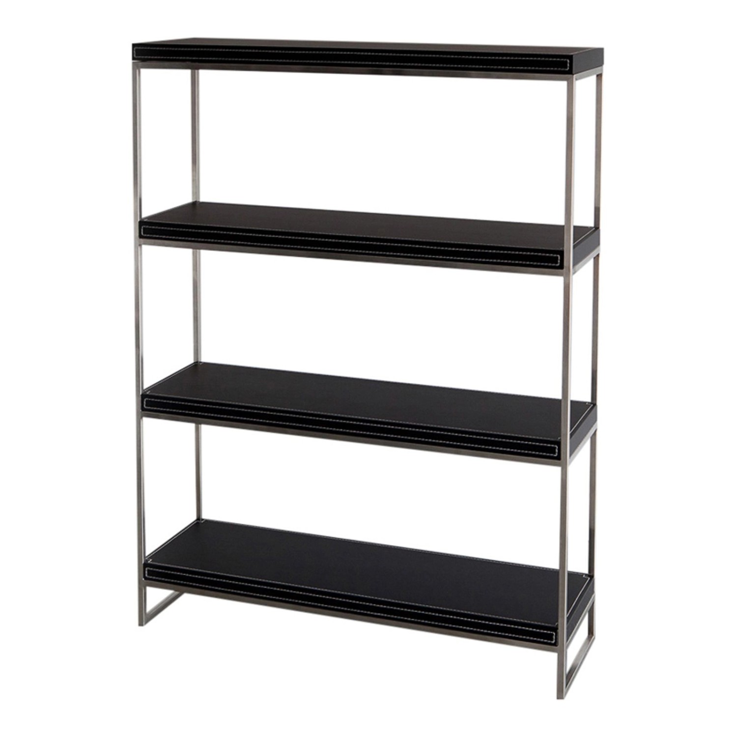 Jet-Line Aktenschrank/Regal Forli in Schwarz  Bezogen mit Kunstleder 114x10 günstig online kaufen