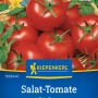 Kiepenkerl Tomaten Harzfeuer F1-Hybride: Rote, runde Salat-Tomaten auf Saatguttüte.