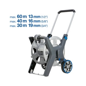 LUX Schlauchwagen Professional Metall: Robuster Gartenschlauchwagen mit Trommel und Rädern.