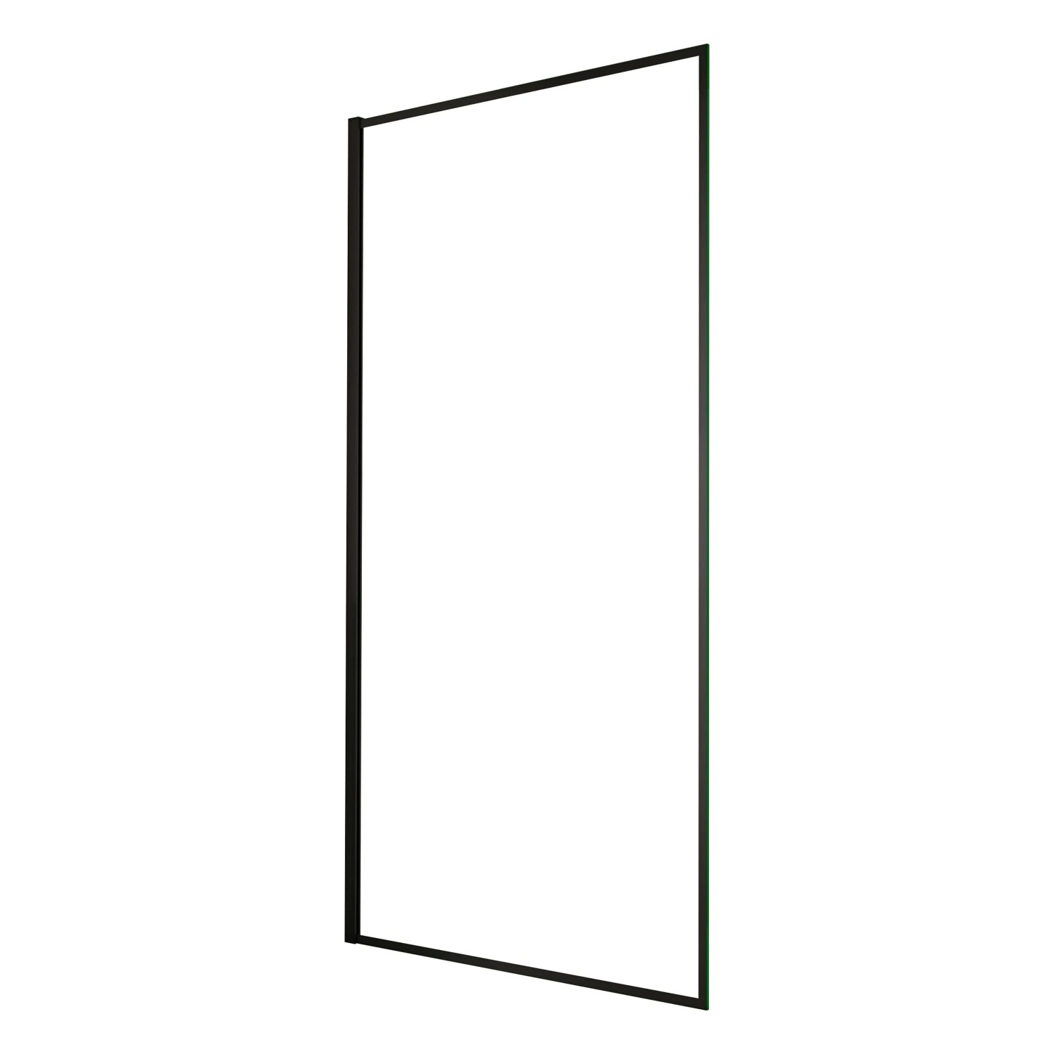 AICA 140x200cm Walk In Schwarz Aluminiumrahmen Duschwand Duschabtrennung 8mm NANO Glass F129B