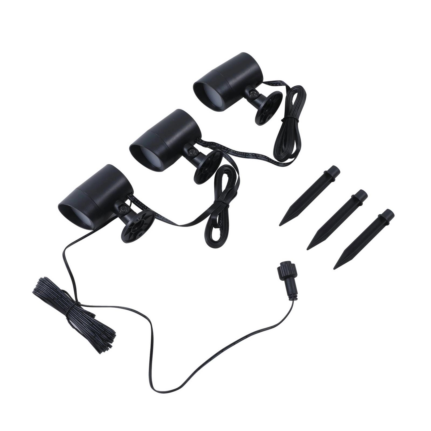 Lindby 3er Set LED Smart Home Wegbeleuchtung Garten Nycta 10020192 Dimmbar Modern in Schwarz 3-flammig_7