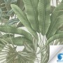 A.S. Création Vliestapete mit Palmenmuster in Grün und Beige. Dekorative Tapete für Wohnräume.