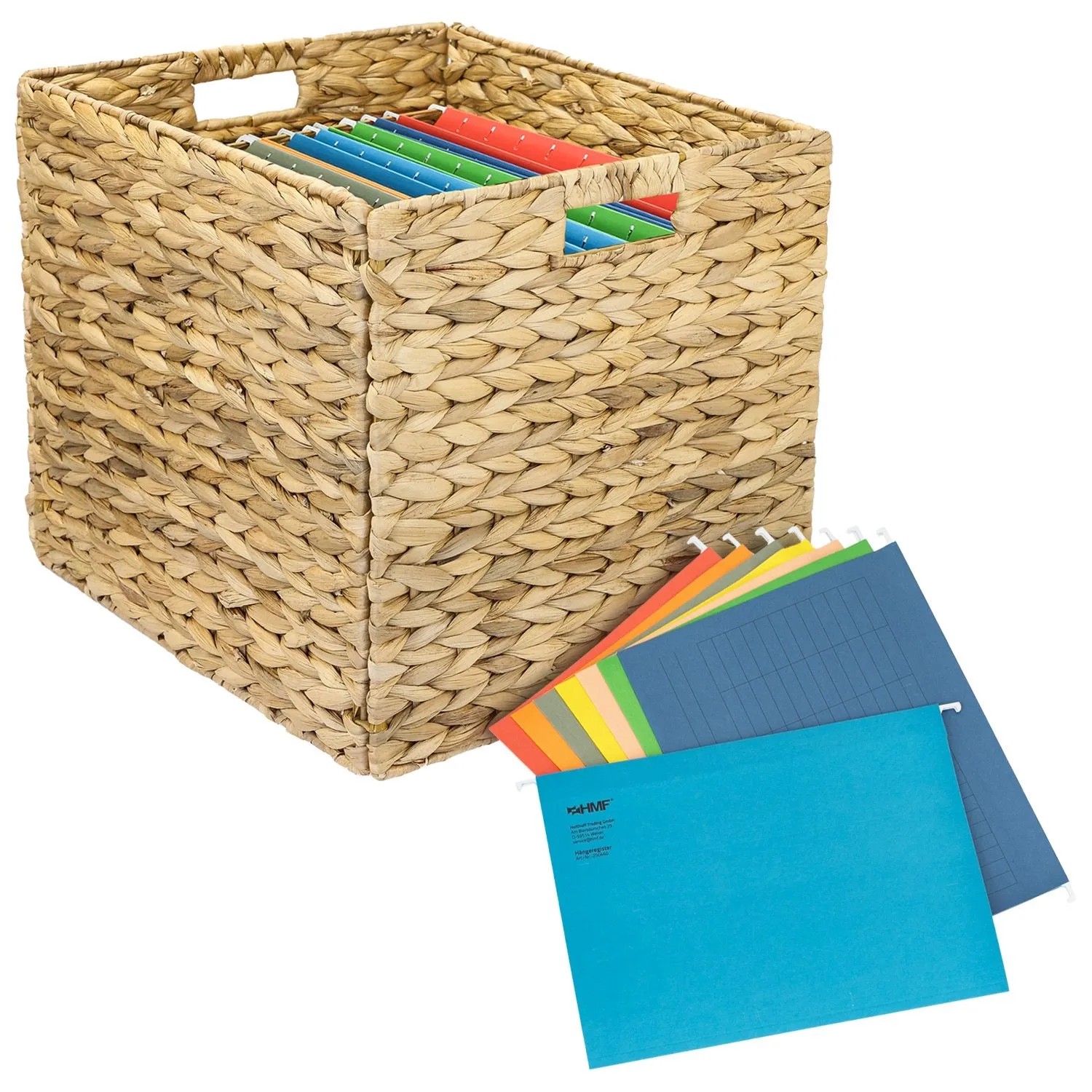 HMF 37246-HR Aufbewahrungskorb Kallax für DIN A4 Hängeregister Korb Wasserh günstig online kaufen