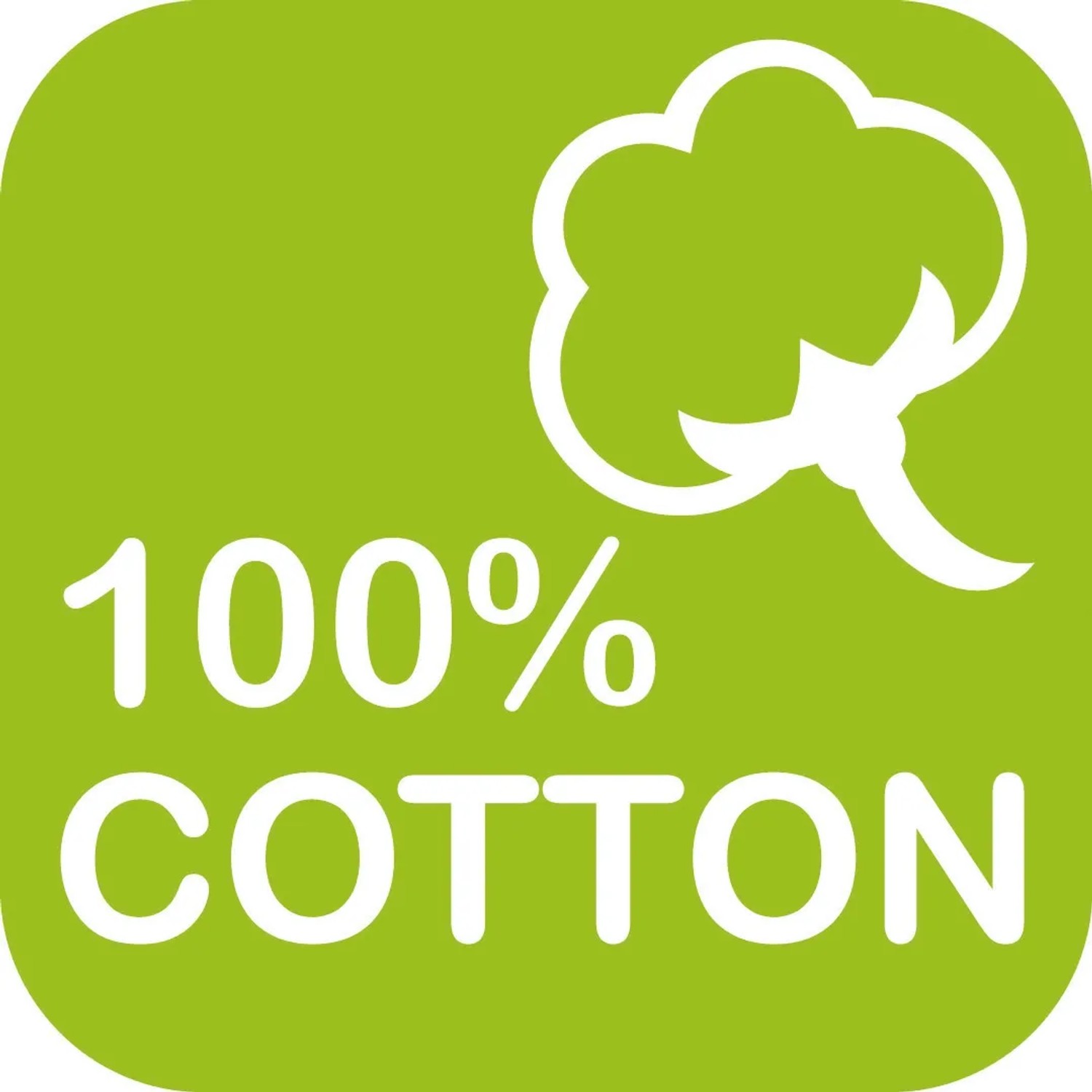 Symbol: Badematte aus 100% Baumwolle.
