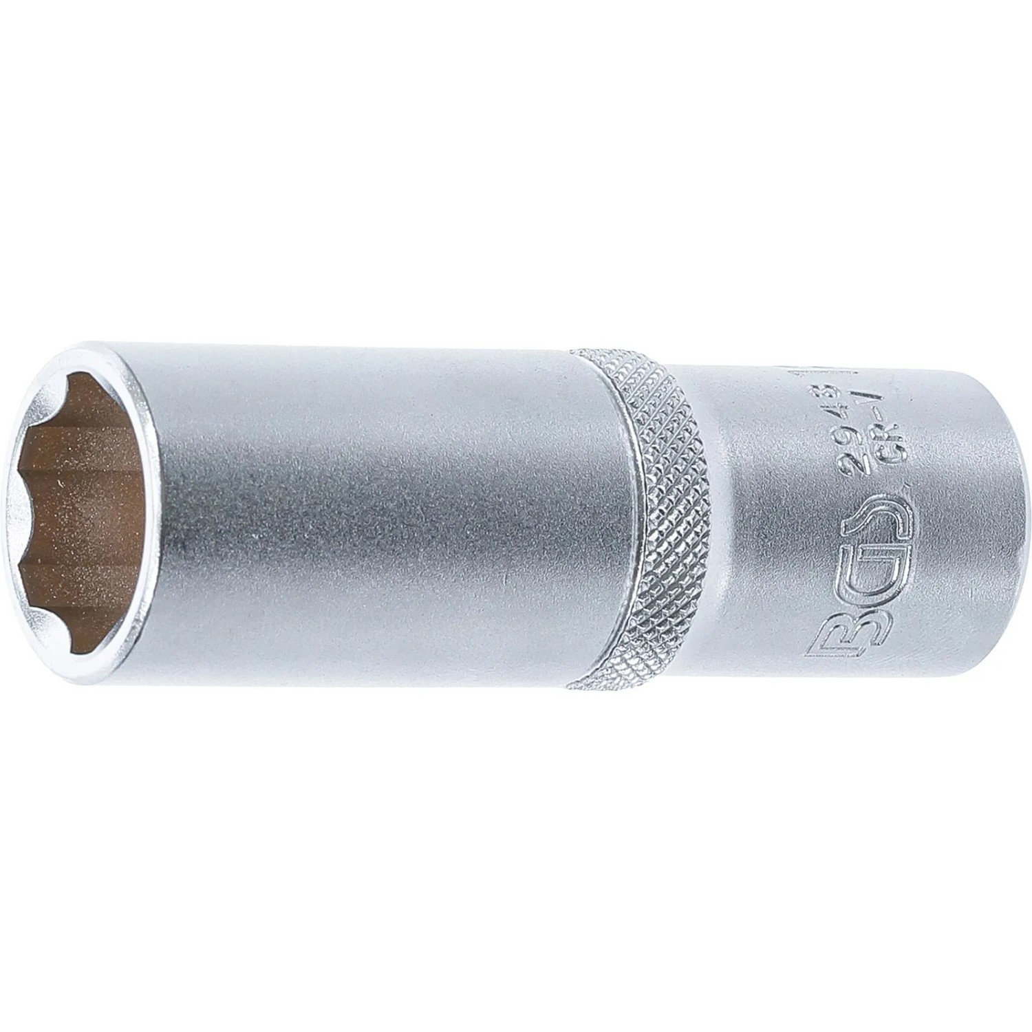 BGS Steckschlüssel Einsatz Super Lock Tief Antrieb Innenvierkant 12 5 Mm  1 2 Zoll  SW 18 Mm 2948