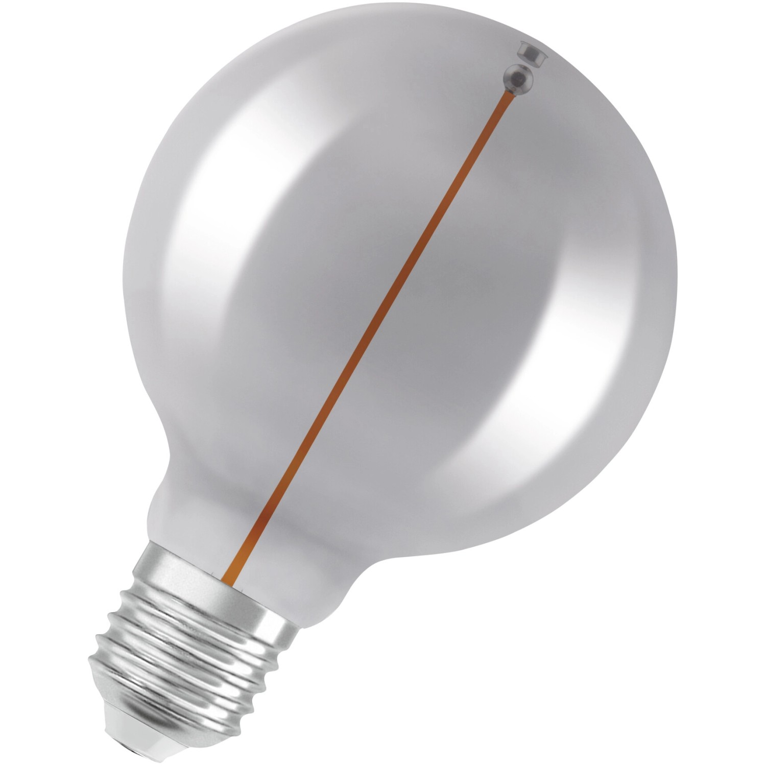 Osram LED-Leuchtmittel E27 in Globeform, 2,2W, warmweiß, für dekorative Beleuchtung.