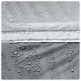 Detailaufnahme des wasserabweisenden Materials vom grauen Strandzelt.