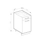 Vicco Küchenunterschrank R-Line Anthrazit Hochglanz Weiß 30 cm AP Anthrazit_3