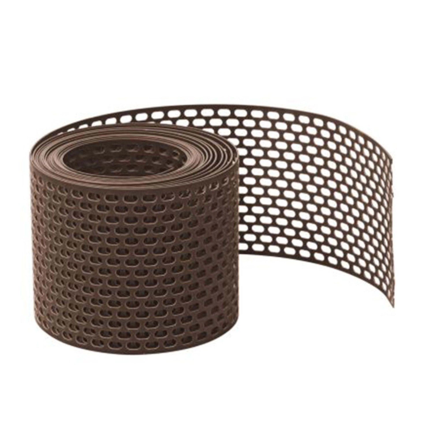 Daprona Vogelschutzgitter Lüftungsband PVC 5m x 80mm Braun Belüftung