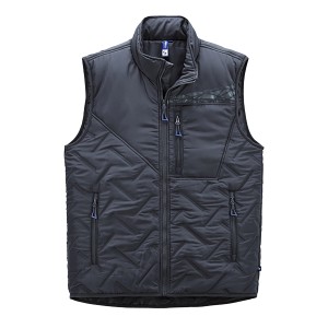 Scheibler Workwear Steppweste Expansible in Titan, Größe XXL. Arbeitskleidung mit Reißverschluss und Taschen.