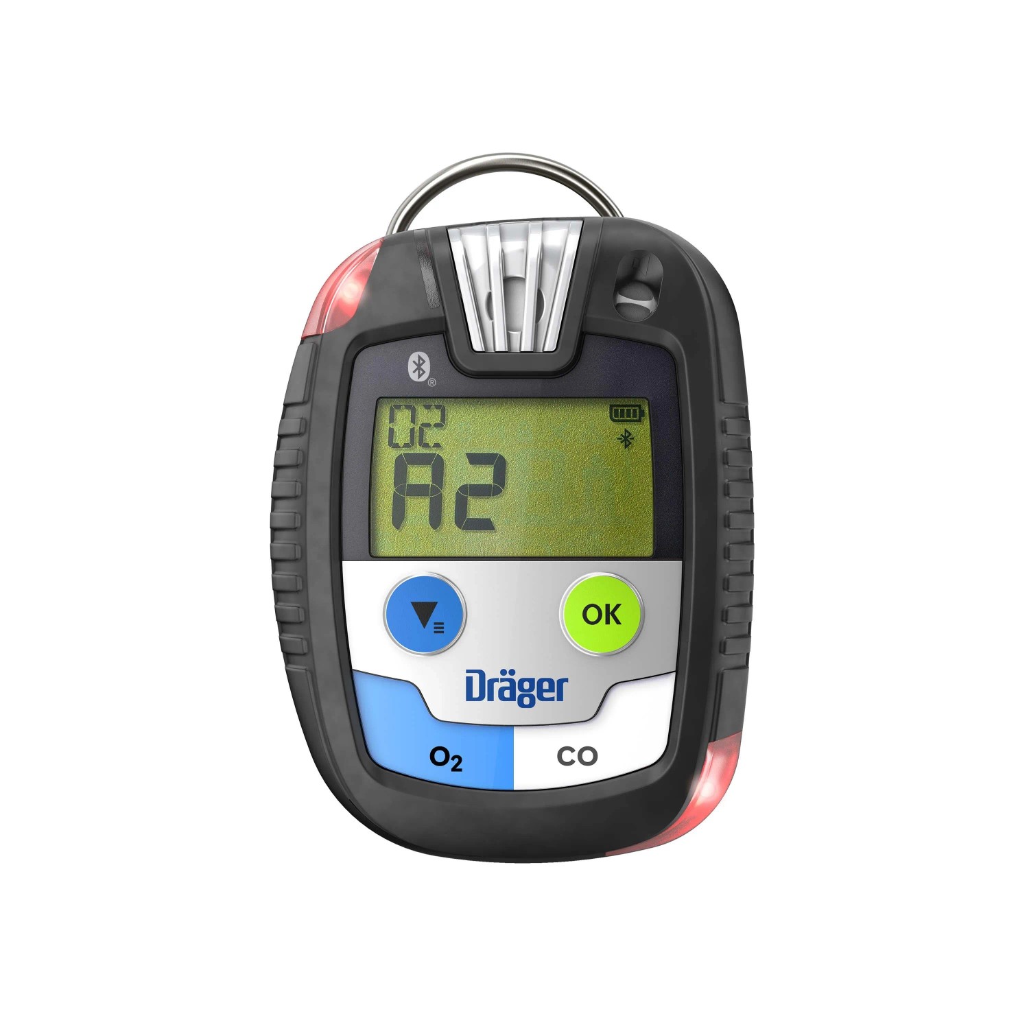 Dräger Pac 8500 für Sauerstoff und Kohlenstoffmonoxid O2 CO 0 Bis 2.000 ppm Schwarz