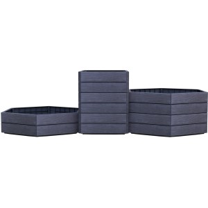 Garantia Hochbeet Ergo Vario 3 Wood Set, flexibel aufbaubar, Holzoptik