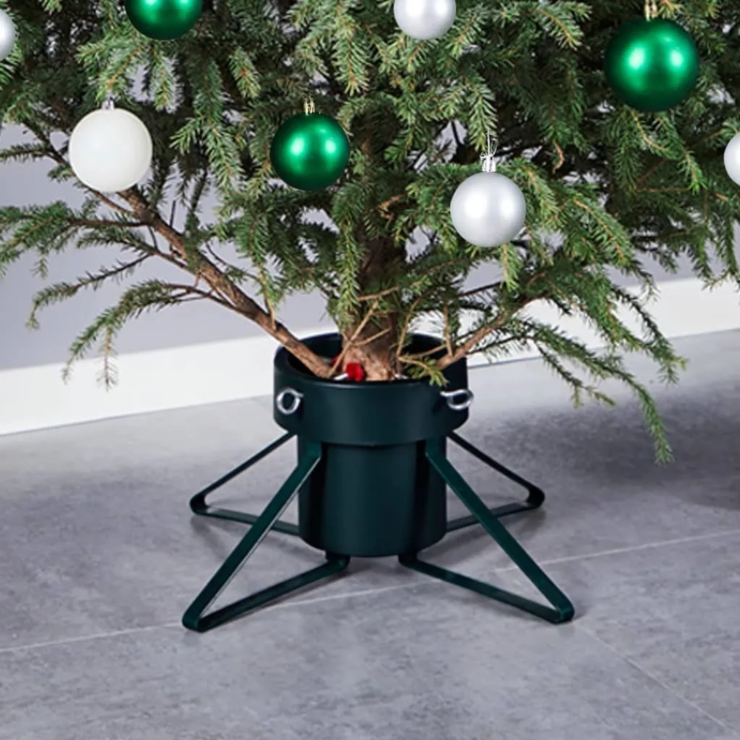 vidaXL Weihnachtsbaumständer mit Wasserbehälter Schwarz 46x46x19 cm kaufen bei OBI