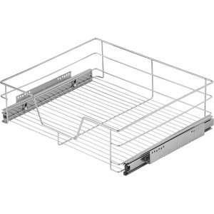 OBI Teleskopschublade, 60 cm, aus Metall, für Küchenschränke zum Nachrüsten.
