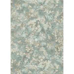 Erismann Vliestapete Play of Light Purity Grün mit floralem Muster.