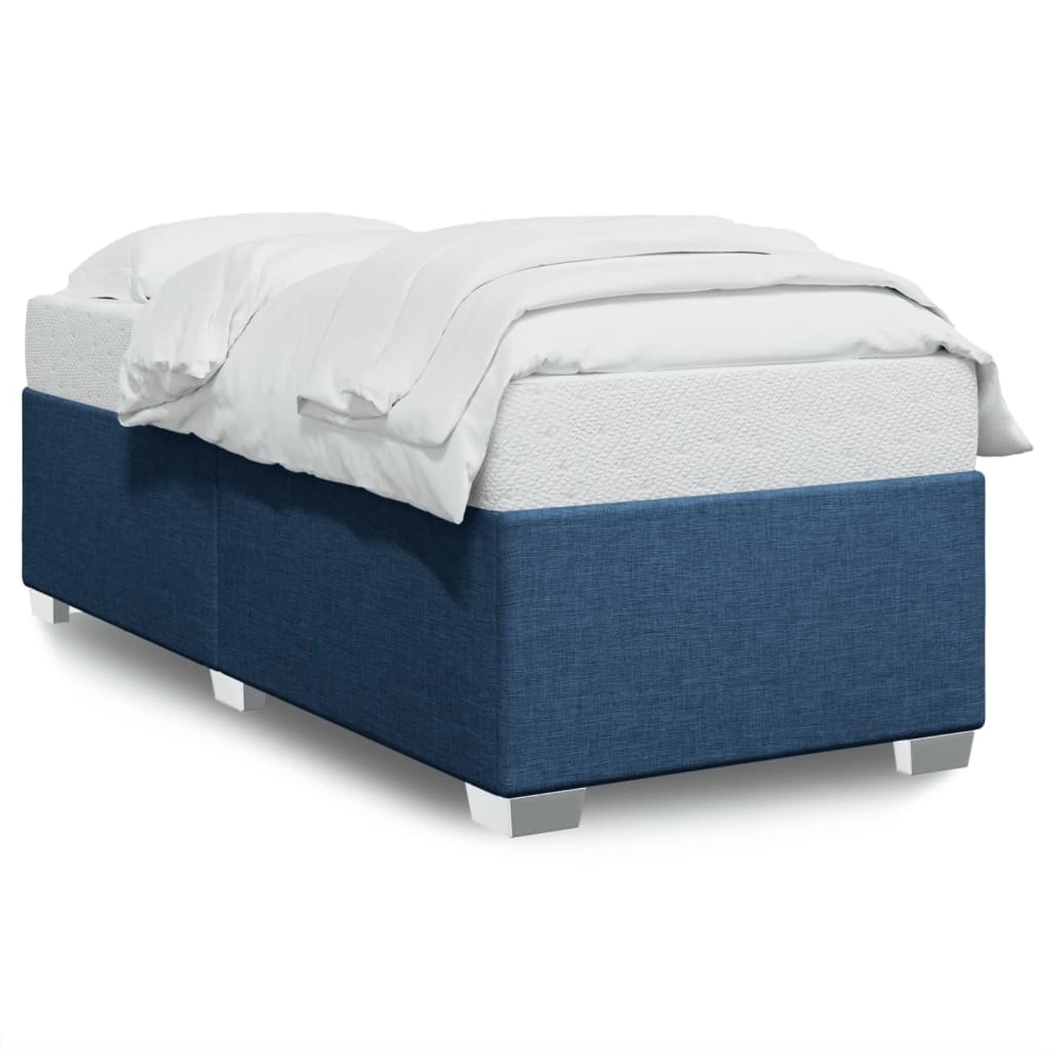 vidaXL Bettgestell Blau 90x190 cm Stoff Modell 42101083 günstig online kaufen