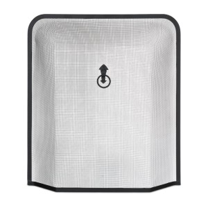 Relaxdays Funkenschutzgitter Schmiedeeisen Schwarz Freistehend 61 cm x 54 cm x 9 cm 1,2 kg