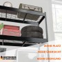 Floordirekt Schwerlastregal Yukon Rivet 4 Böden Schwarz 160 x 150 x 80 cm_4