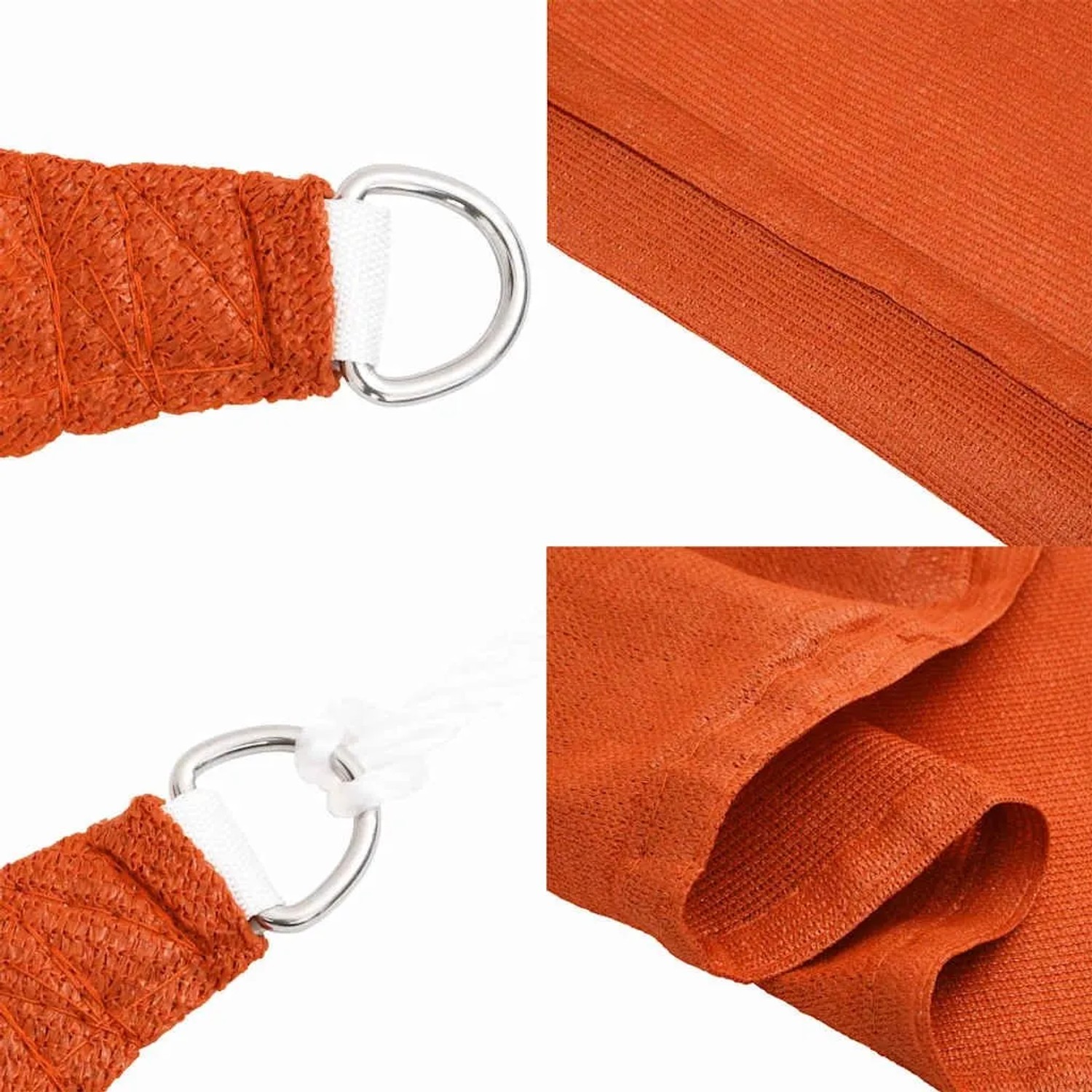 vidaXL Sonnensegel 160 g/m² Orange 2,5x2,5 m HDPE 311658