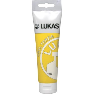 Lukas Cryl Terzia Acrylfarbe in Kadmiumgelb hell, 125ml Tube für Bastelfarben.
