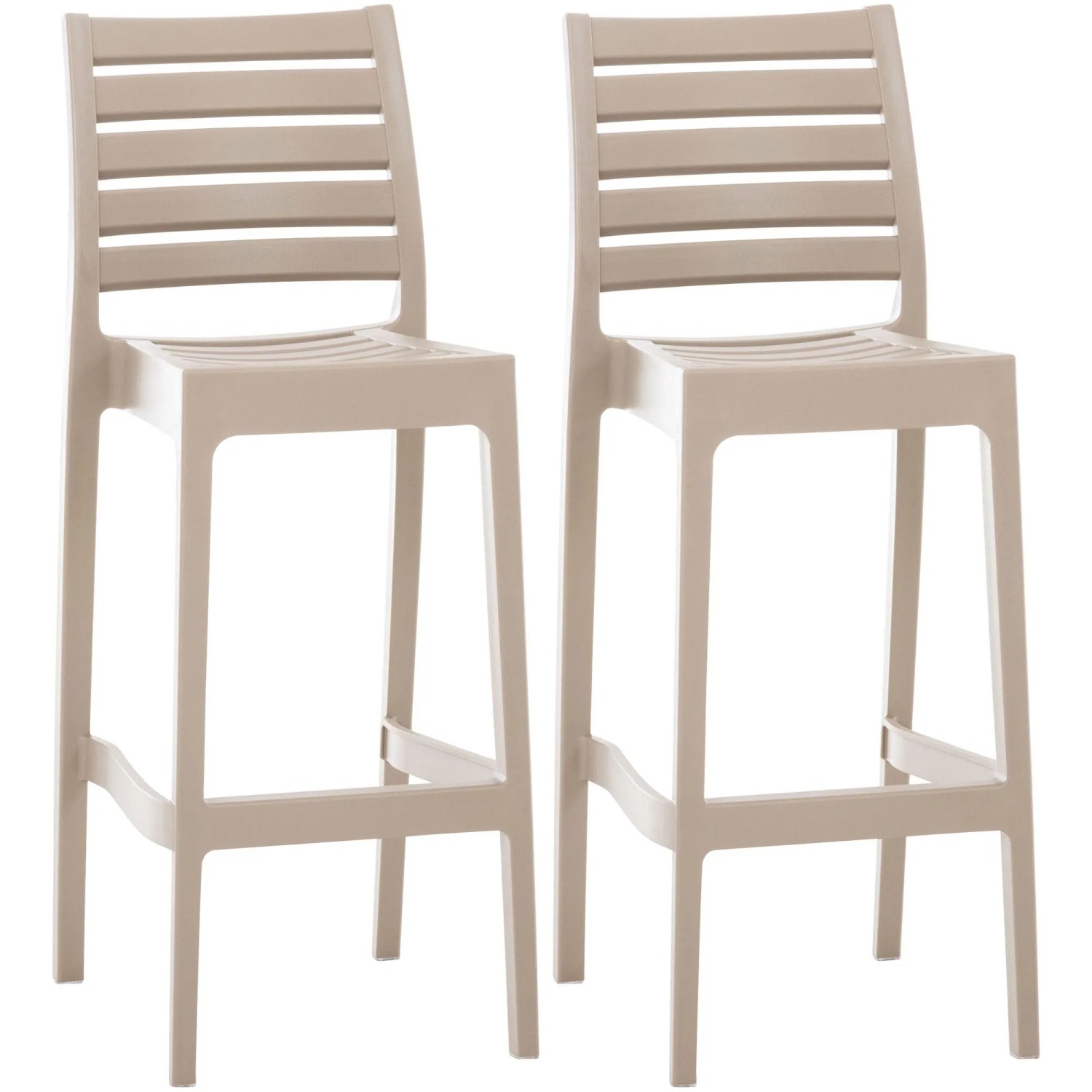 CLP 2er Set Barhocker Ares Schlamm
