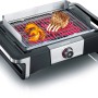 Severin Tischgrill PG 8114 SENOA DigitalBOOST mit Grillgut auf dem Rost.