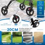 Costway Rollator Schmal Faltbar Gehhilfe 6-Fach Höhenverstellbar Grau_4