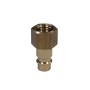 Klasebo Druckluftstecker 1/4 Innengewinde aus Messing. Robuster Schlauchverbinder mit Schnellkupplung.