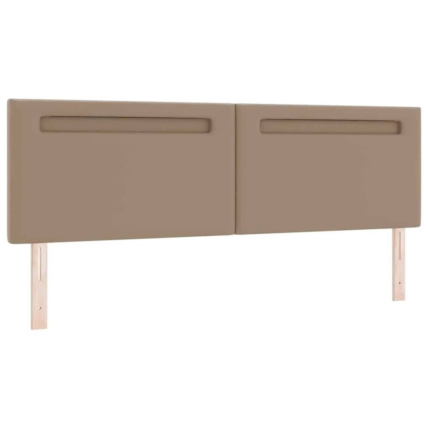 vidaXL LED Kopfteil Cappuccino 180 cm Kunstleder 42007312