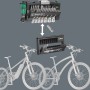 Wera Bicycle Set 3, 39-teilig, für Fahrradreparaturen und Wartung. Kompaktes Werkzeugset mit Bits, Nüssen und Ratsche.