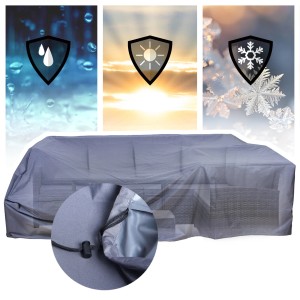 Svita Abdeckhaube für Rattan Gartenlounge, Schutz vor Regen, Sonne und Schnee.