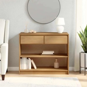 vidaXL Konsolentisch SAUDA Eiche-Optik 89,5x36,5x73 cm Kiefernholz 377599