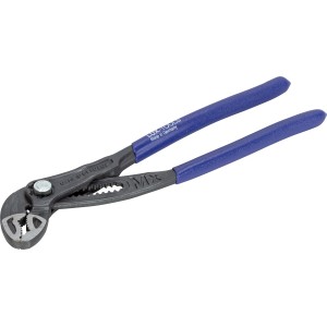 LUX Wasserpumpenzange MX Comfort 300 mm, verstellbare Zange mit blauem Griff.