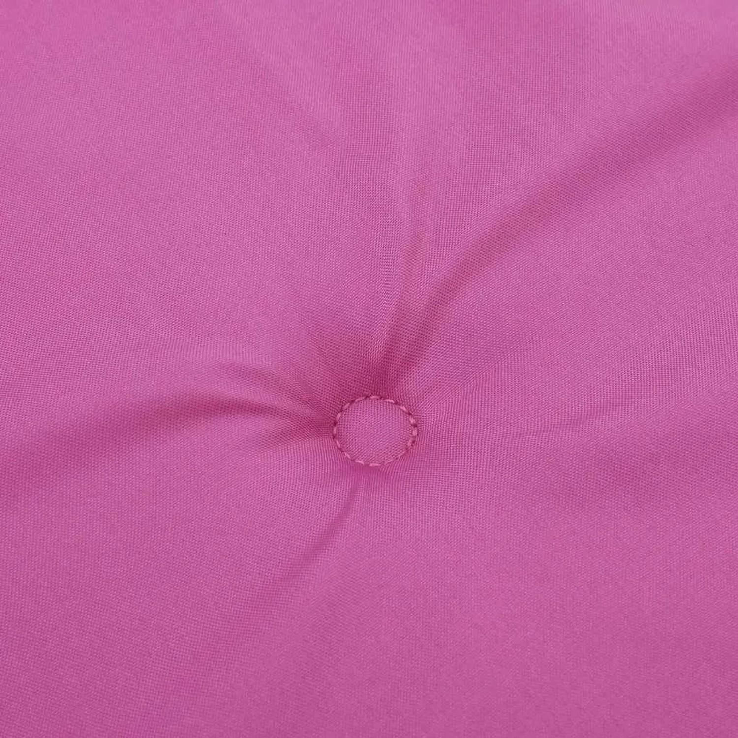 Nahaufnahme: Rosa vidaXL Hochlehner-Auflage aus Oxford-Gewebe mit Knopf.
