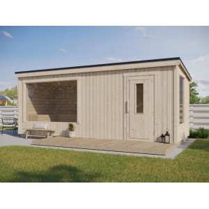 Fjordholz Design Saunahaus Modell Kalle XL