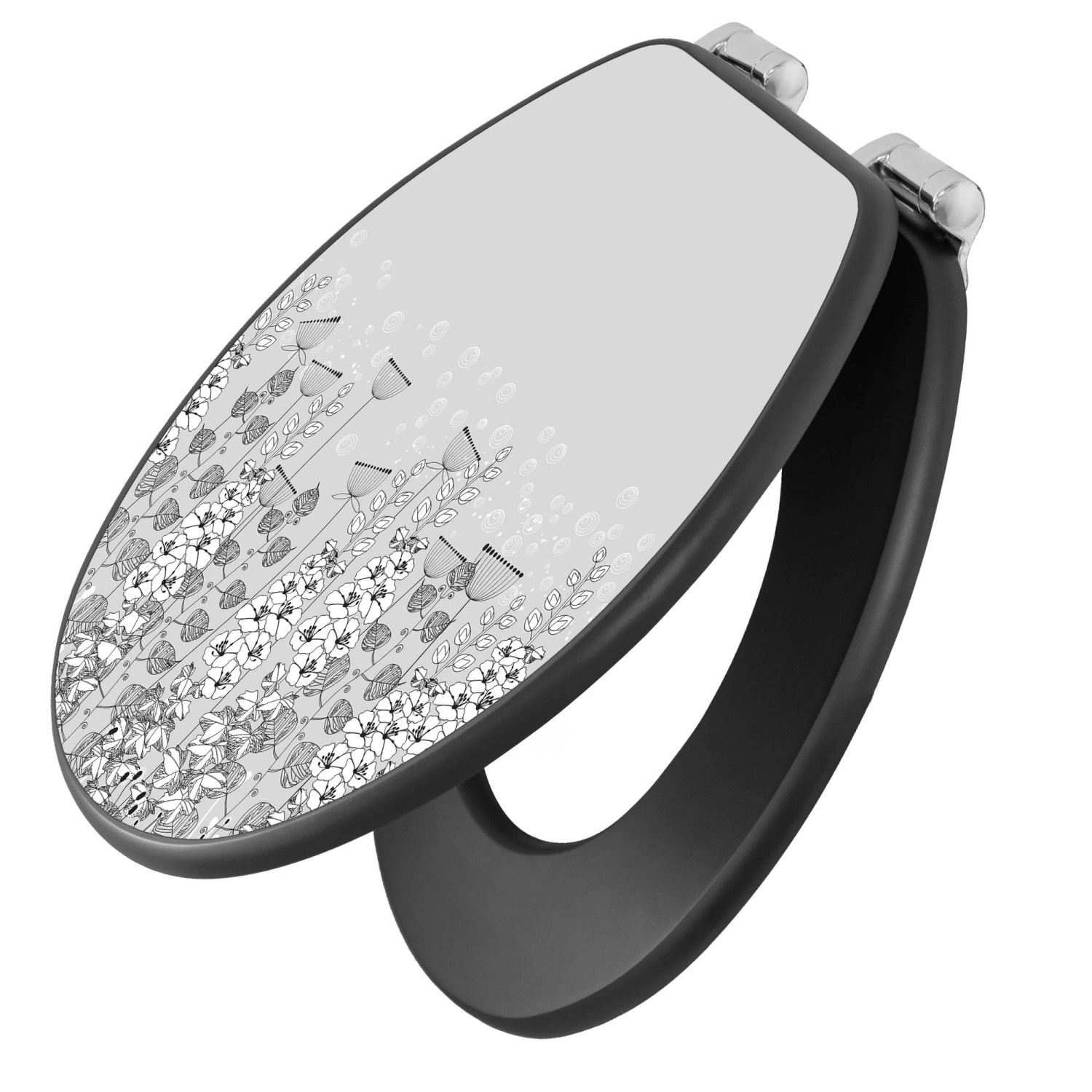 Banjado Anthrazit Toilettendeckel Mit Absenkautomatik WC-Sitz Soft Close Hy günstig online kaufen