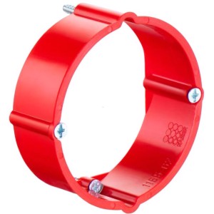 Roter Kaiser Putzausgleich-Ring, 60mm Durchmesser, für Schalterdosen-Zubehör.