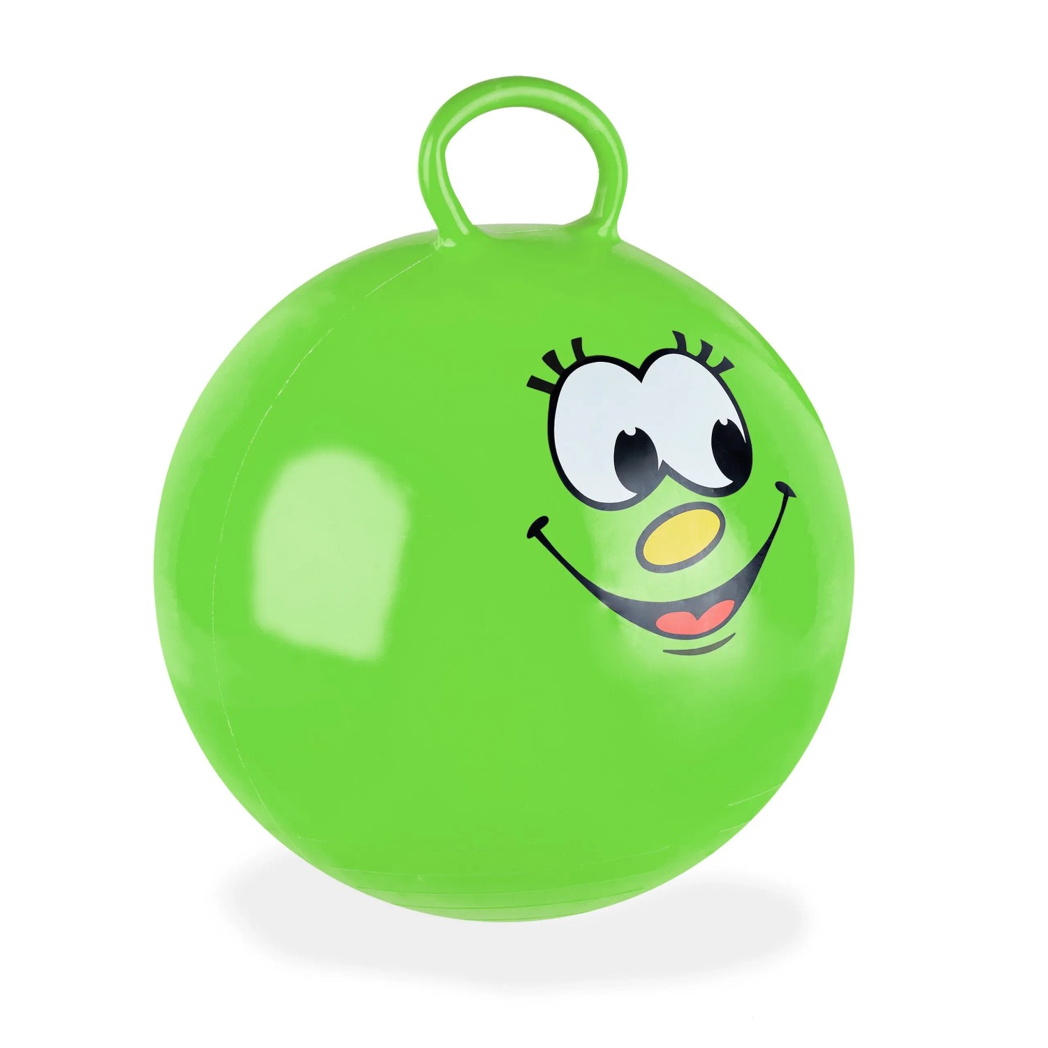 Relaxdays Hüpfball PVC Grün mit Griff 55 cm x 45 cm 0,4 kg
