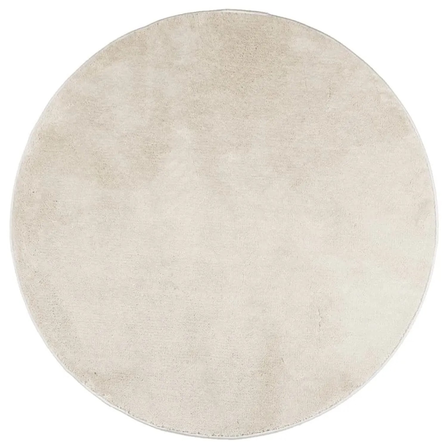 vidaXL Teppich OVIEDO Kurzflor Beige Ø 120 cm 375501 günstig online kaufen