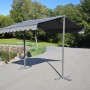DELUKE Standmarkise SKORI Dunkelgrau Polyester Freistehende Markise Sonnenschutz Gartenmarkise_2