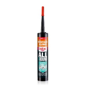 MEM Kleben Allground 3in1 Transparent, 310g Kartusche für Bauabdichtungen.