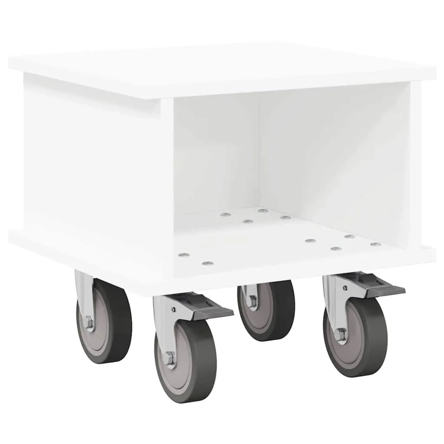 vidaXL TV-Ständer Weiß 37 x 35 x 35 cm Holzwerkstoff 891048