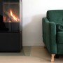 Tulup Glasplatte für Kamin Glasplatte unter Kamin Transparent Quadrat 60x60 cm Funkenschutzplatte Glas Transparent Kamin Glasbodenplatte Transparent_4
