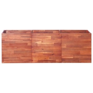 vidaXL Garten-Hochbeet aus Akazienholz, 150x50x50 cm. Ideal für Garten, Balkon oder Terrasse.