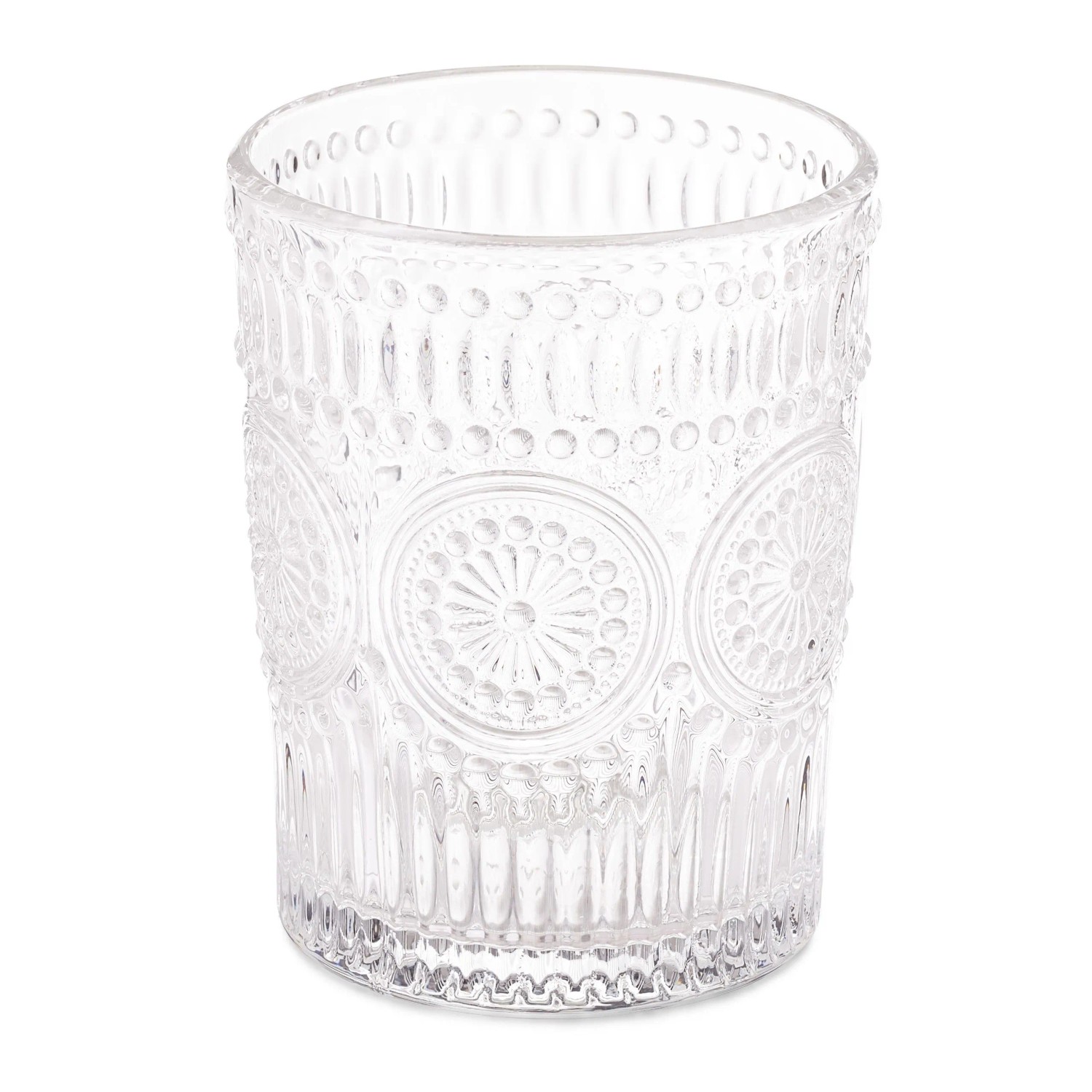 Relaxdays Trinkgläser 4er Set Glas Transparent Spülmaschinenfest 300 ml