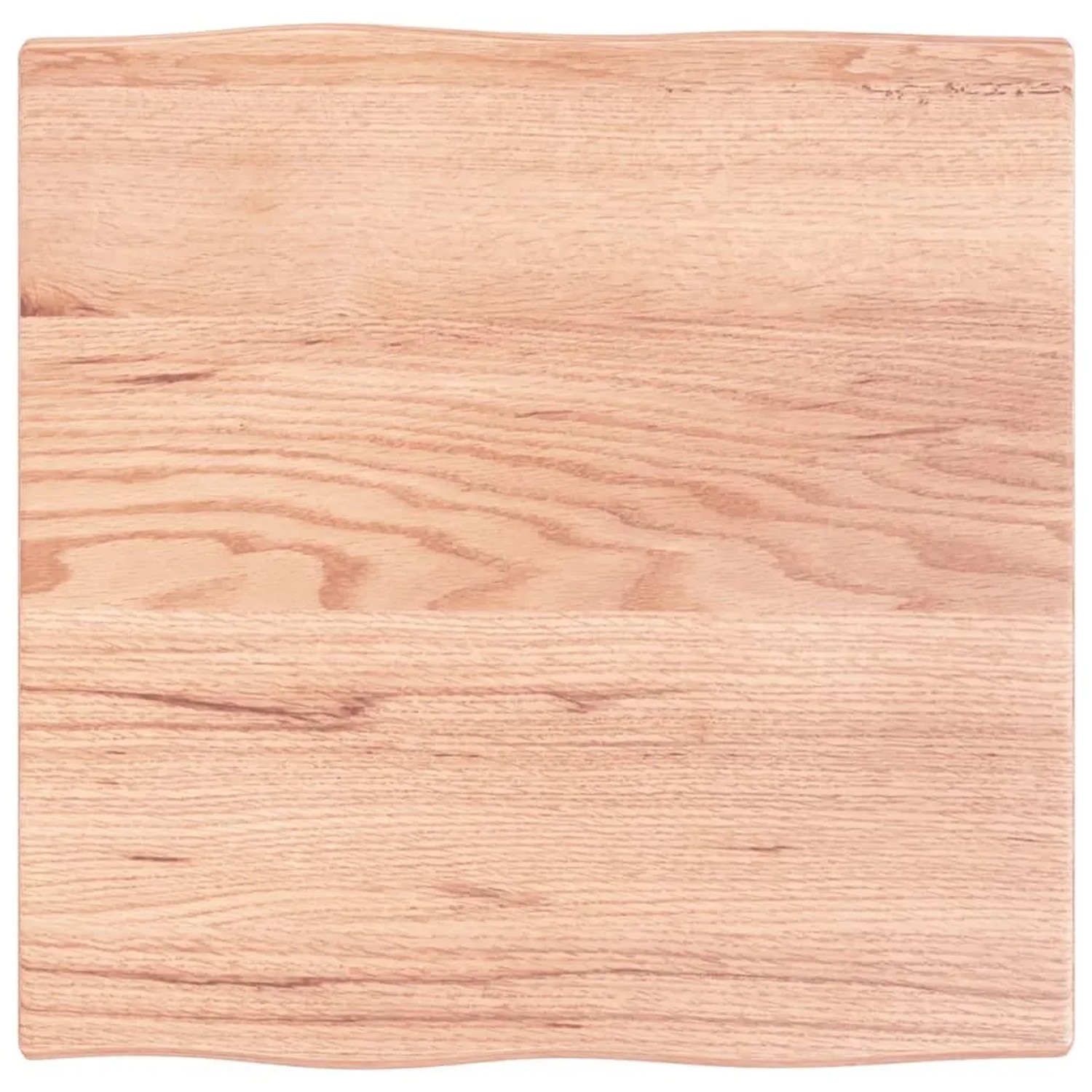 vidaXL Tischplatte 60x60x2 cm Massivholz Eiche Behandelt Baumkante 363935
