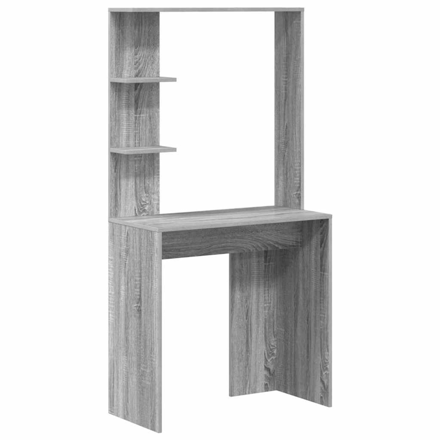 Thumbnail - vidaXL Schreibtisch Grau Sonoma 78,5 x 37 x 154,5 cm Holzwerkstoff 869343