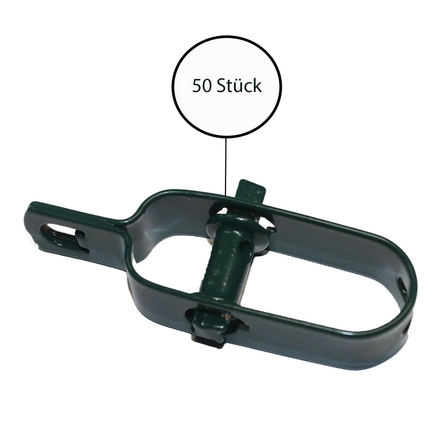 TRUTZHOLM 50x Drahtspanner 100mm Maschendrahtspanner Grün