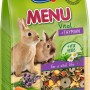 Vitakraft Menu Thymian Kaninchenfutter, 1kg Packung mit Kaninchenabbildung.